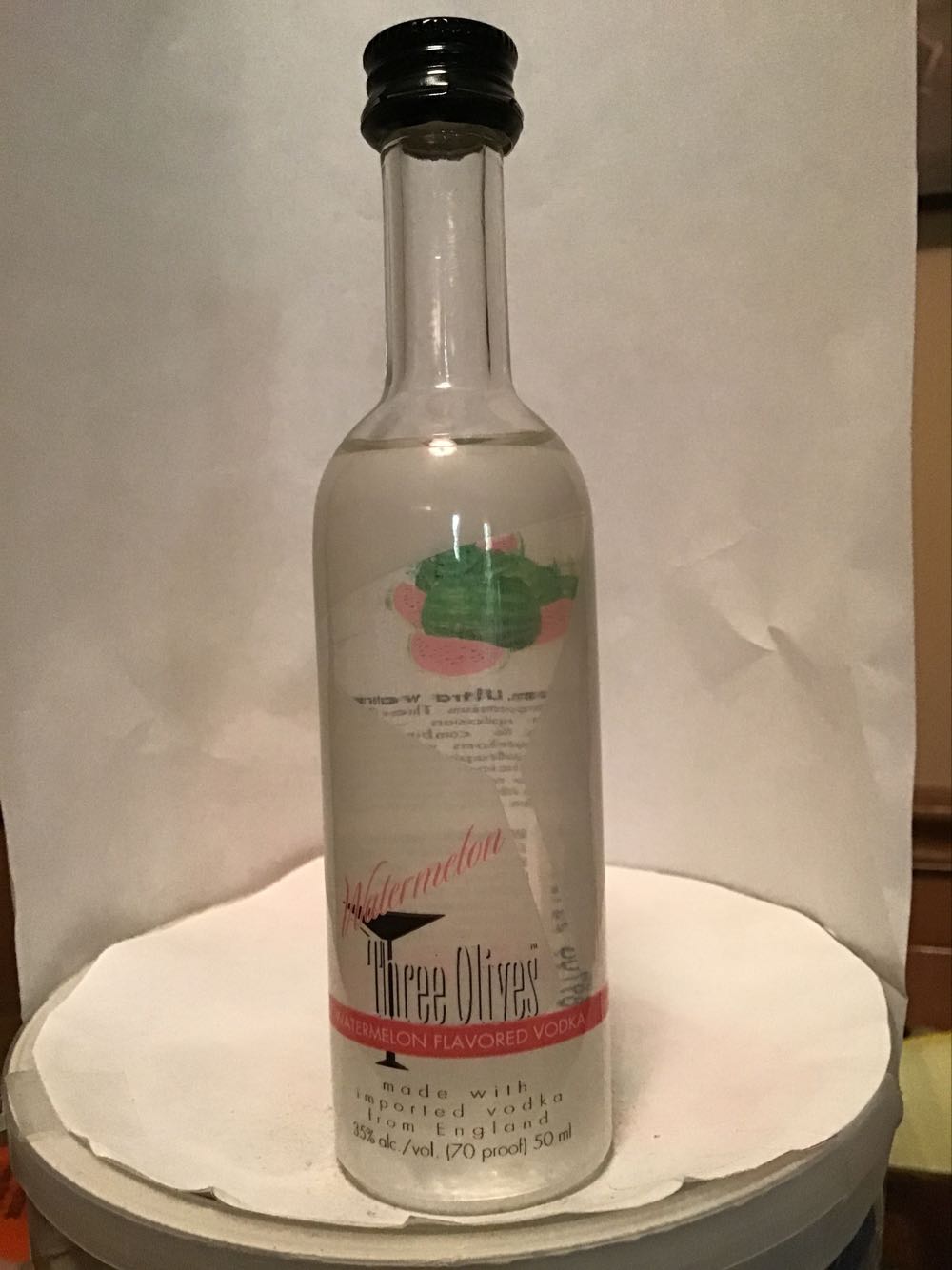 Three Olives Grape & Watermelon - Three Olives Company (50mL) alcohol collectible [Barcode 811538011839] - Main Image 2