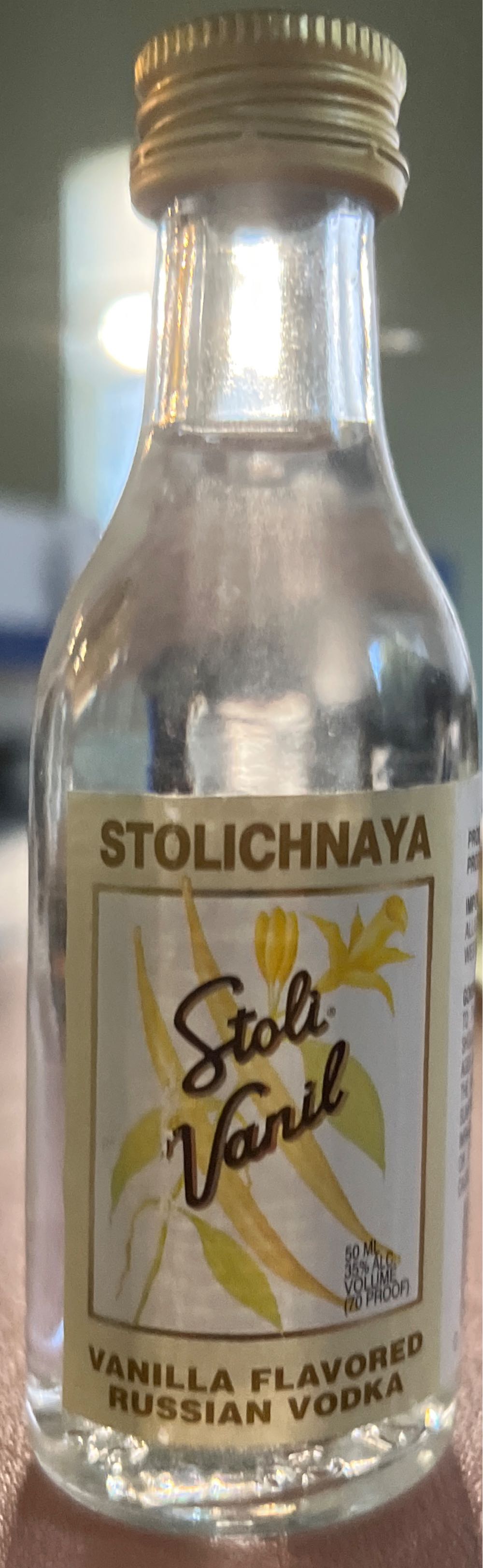 Stolichnaya Vanil - Stolichnaya (1000 mL) alcohol collectible [Barcode 811751020489] - Main Image 3