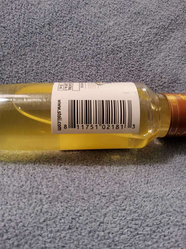 Stoli Crushed Pineapple - Latvijas Balzams (50mL) alcohol collectible [Barcode 811751021813] - Main Image 2