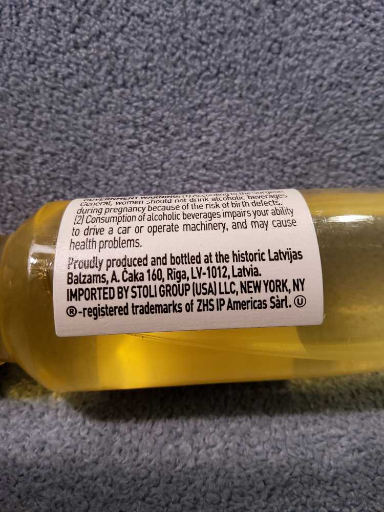 Stoli Crushed Pineapple - Latvijas Balzams (50mL) alcohol collectible [Barcode 811751021813] - Main Image 3