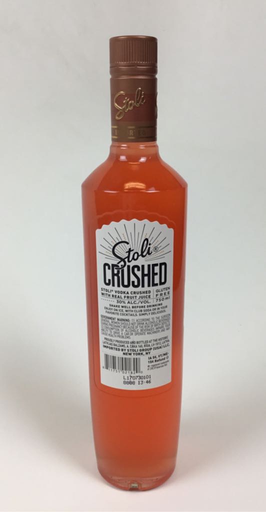 Stoli Crushed Ruby Red Grapefruit - AS Latvijas Balzams (750mL) alcohol collectible [Barcode 811751021820] - Main Image 2