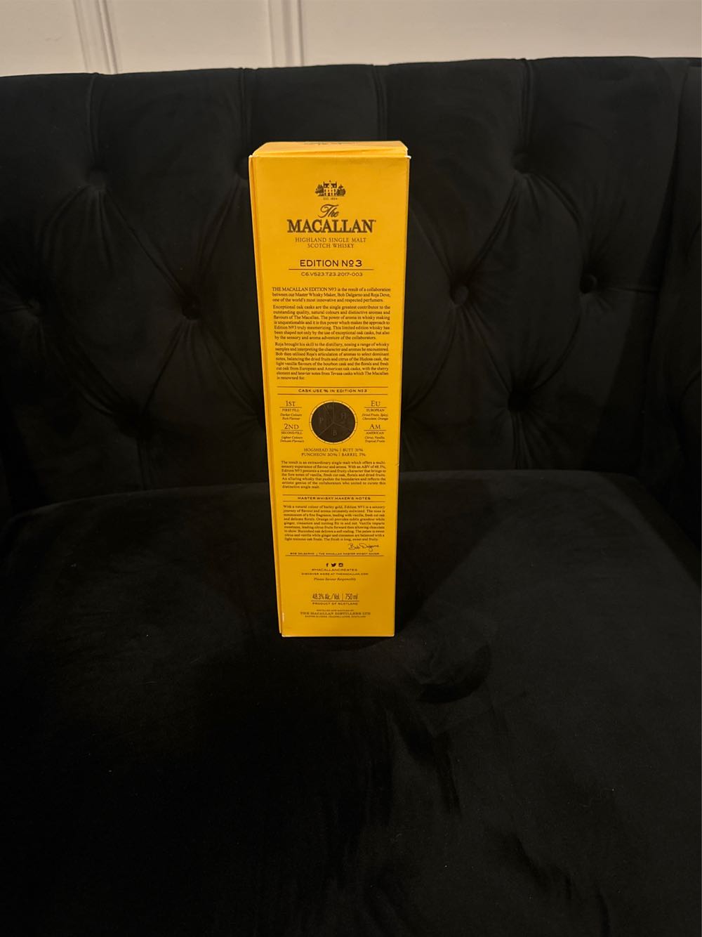 Macallan Edition No 3 - The Macallan Distillery (750 mL) alcohol collectible [Barcode 812066021949] - Main Image 2