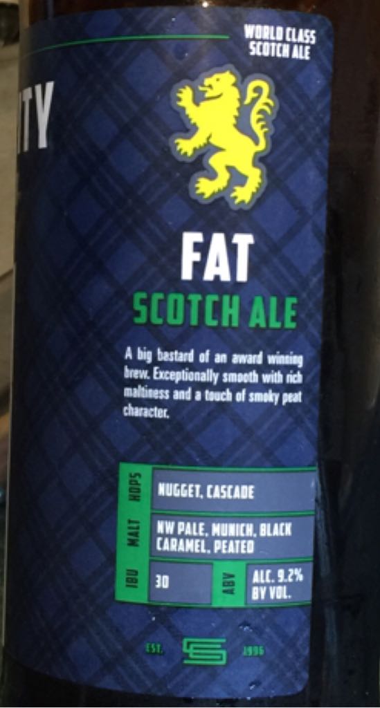 Fat  - Silver City (22 fl. oz.) alcohol collectible [Barcode 812393220169] - Main Image 2