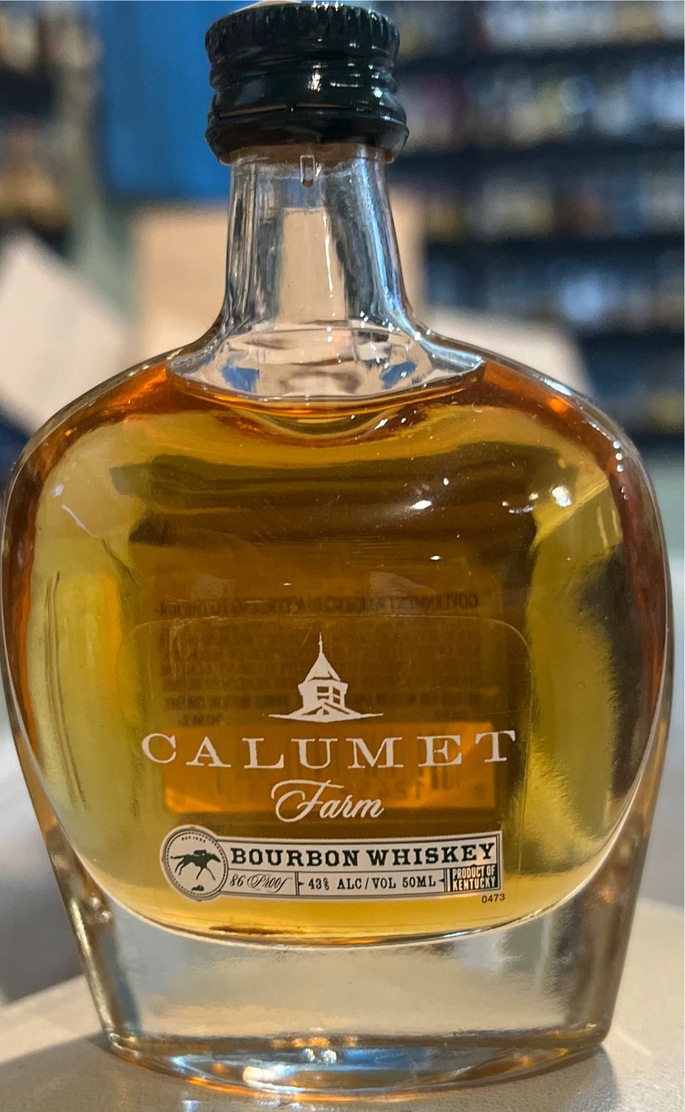Calumet Farm - Three Springs Distilling Co (50 mL) alcohol collectible [Barcode 812459013100] - Main Image 3