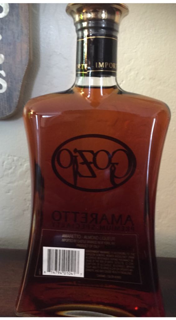 Gozio Amaretto Liqueur - Castle Brands Inc. (50 mL) alcohol collectible [Barcode 814794010417] - Main Image 2