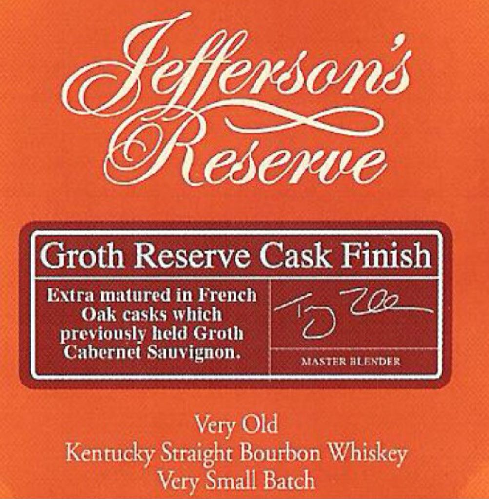 Jefferson’s Groth Reserve Cask Finish - Jeffersons (750  mL) alcohol collectible [Barcode 814794010707] - Main Image 2