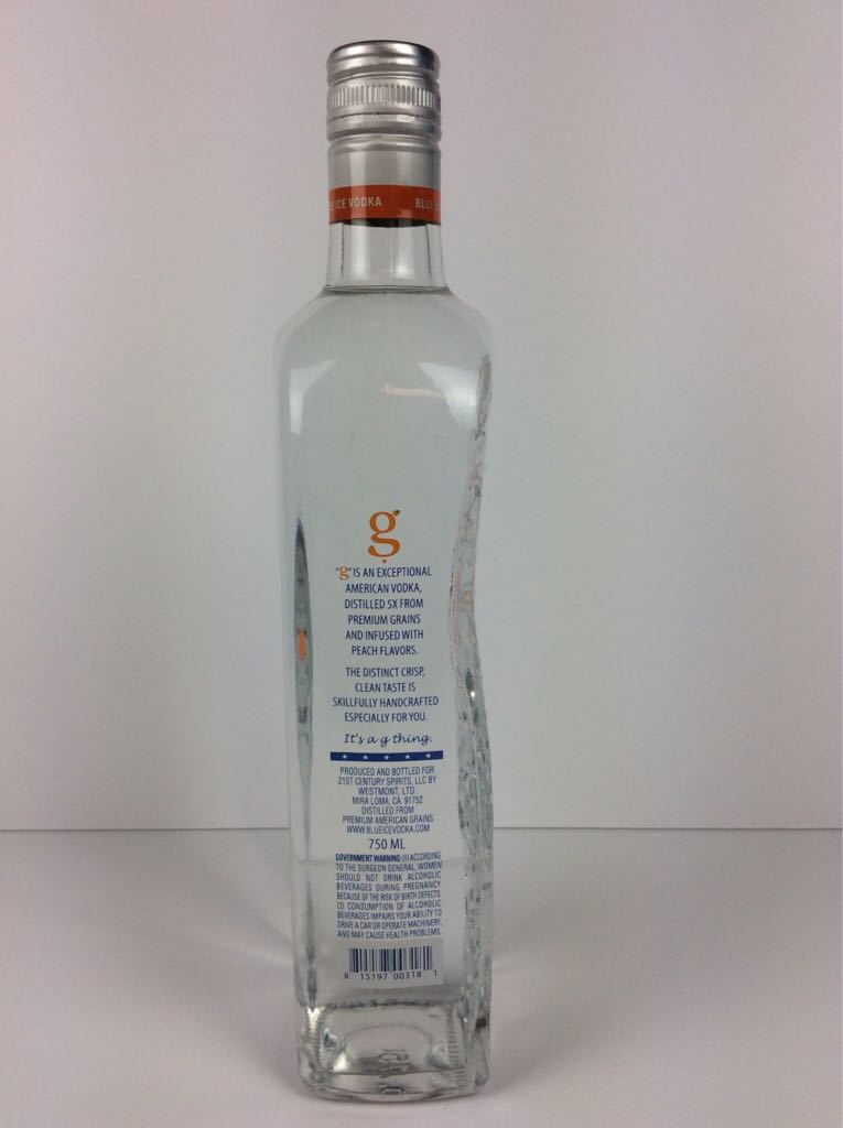 Blue Ice Vodka - 21st Century Spirits (750mL) alcohol collectible [Barcode 815197003181] - Main Image 2