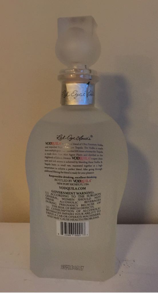 Vodquila - Jalisco Mexico (50 mL) alcohol collectible [Barcode 823586000017] - Main Image 2