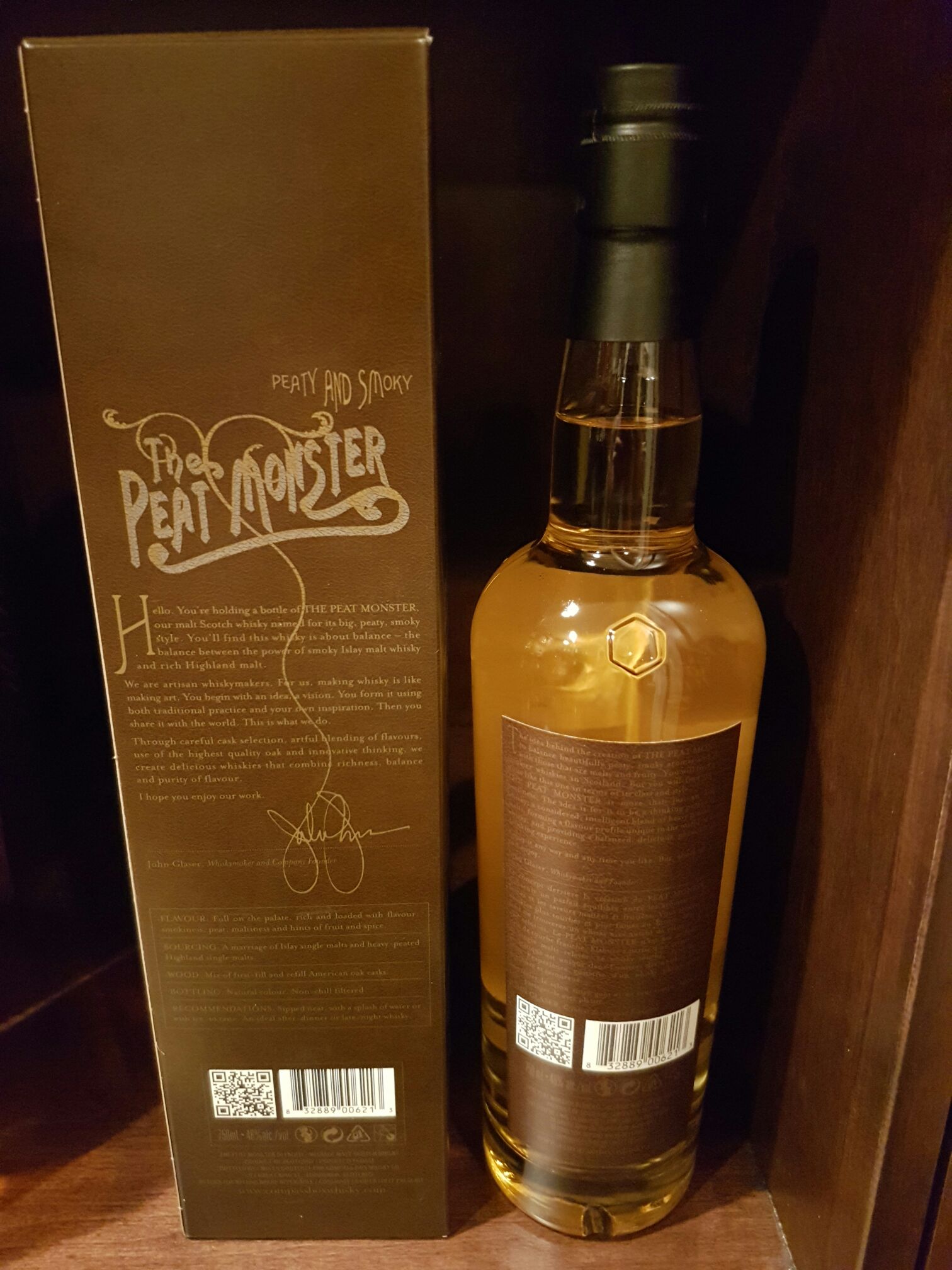 Peat Monster (NAS) - Compass Box Whisky Co (750mL) alcohol collectible [Barcode 832889006213] - Main Image 2