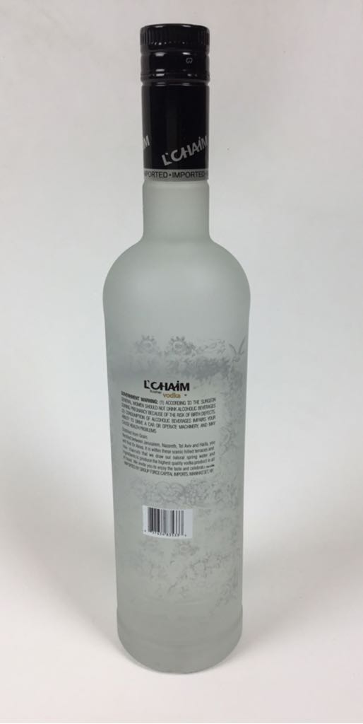 L’Chaim Kosher Vodka - L’Chaim (750mL) alcohol collectible [Barcode 837654835333] - Main Image 2