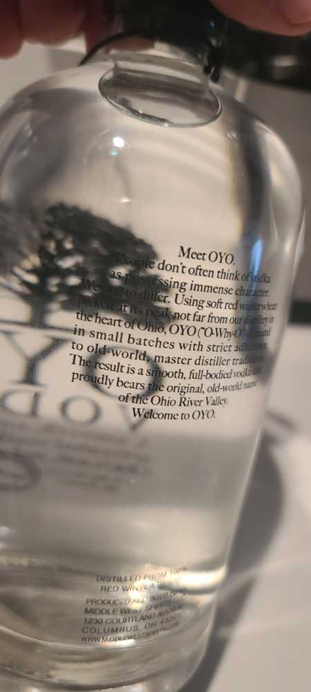 OYO - Middle West Spirits (750 mL) alcohol collectible [Barcode 837654990094] - Main Image 2