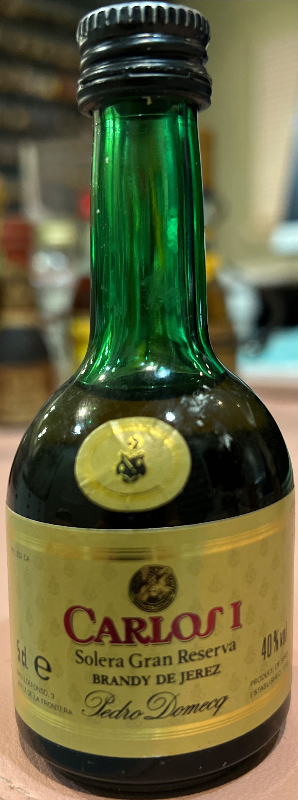 Carlosi Brandy De Jerez  - Carlosi (750 mL) alcohol collectible [Barcode 8410024000542] - Main Image 2