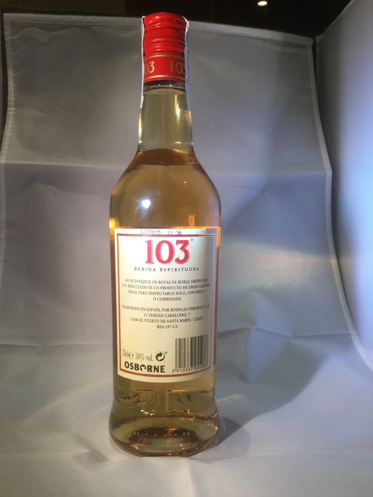 6 Flaschen Osborne 103 Veterano 0,7L 30% vol. Spanien - Bodegas Osborne (700 mL) alcohol collectible [Barcode 8410337055086] - Main Image 2