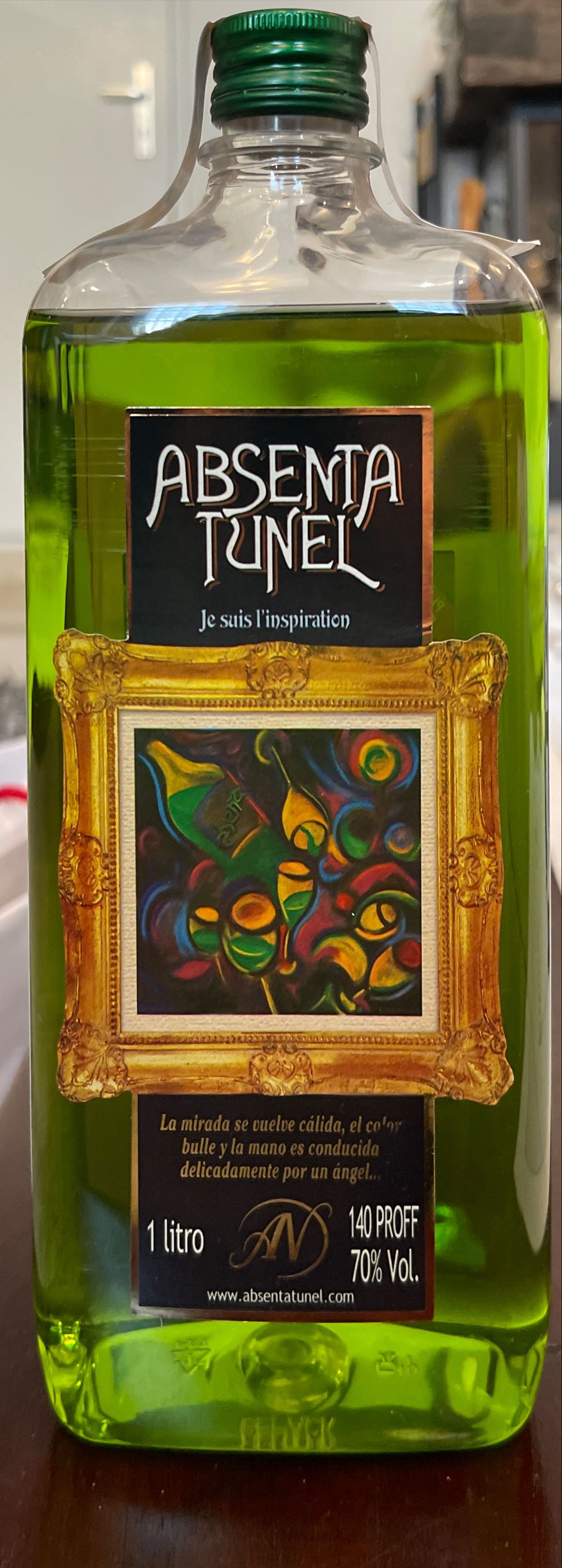 Absenta Tunel - Antonio Nadal S.A. (1L) alcohol collectible [Barcode 8414037008021] - Main Image 2