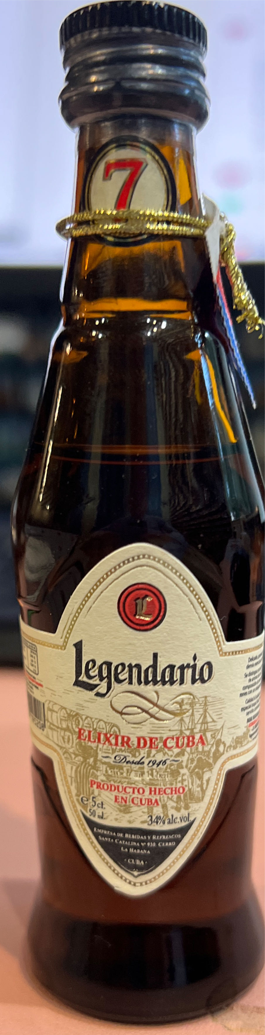 Legendario Elixir de Cuba - Legendario (0,7L) alcohol collectible [Barcode 8500000191026] - Main Image 4