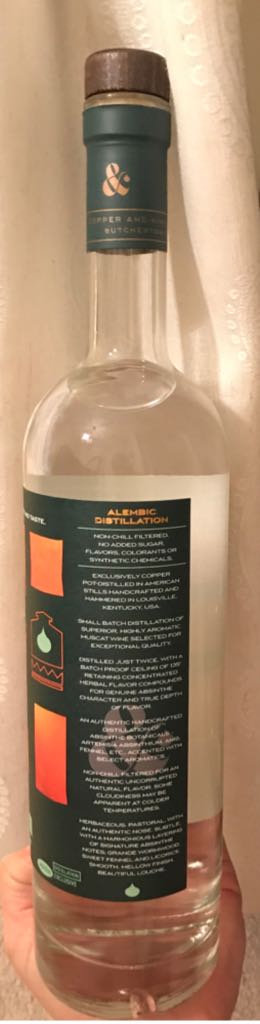 Blanche Absinthe - Copper & Kings (750 mL) alcohol collectible [Barcode 850329005022] - Main Image 2