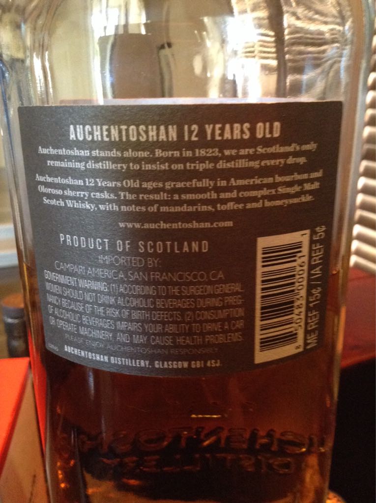 Auchentoshan 12 - The Auchentoshan Distillery (750mL) alcohol collectible [Barcode 850483000611] - Main Image 2