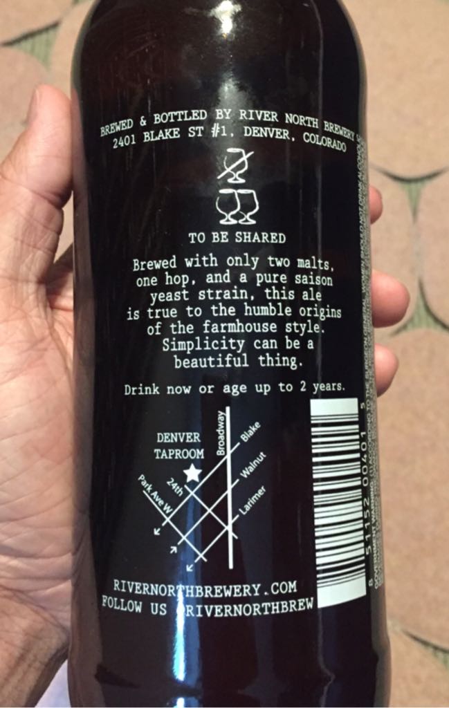 J Marie Imperial Farmhouse Ale - River North Brewery (650 mL) alcohol collectible [Barcode 851152004015] - Main Image 2