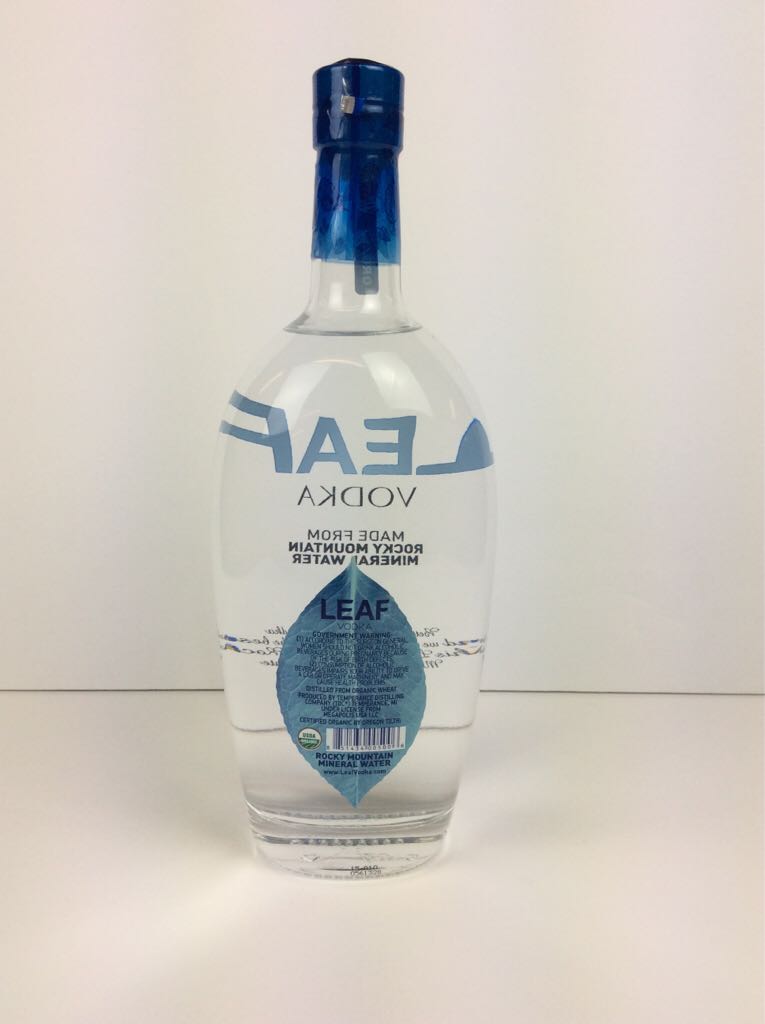 Leaf Vodka - Temperance Distilling (750mL) alcohol collectible [Barcode 851434005006] - Main Image 2