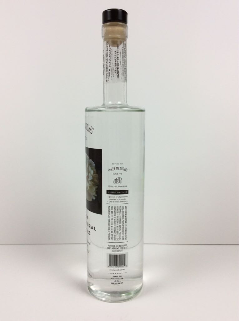 Three Meadows Vodka - Three Meadows Spirits (750mL) alcohol collectible [Barcode 851603006001] - Main Image 2