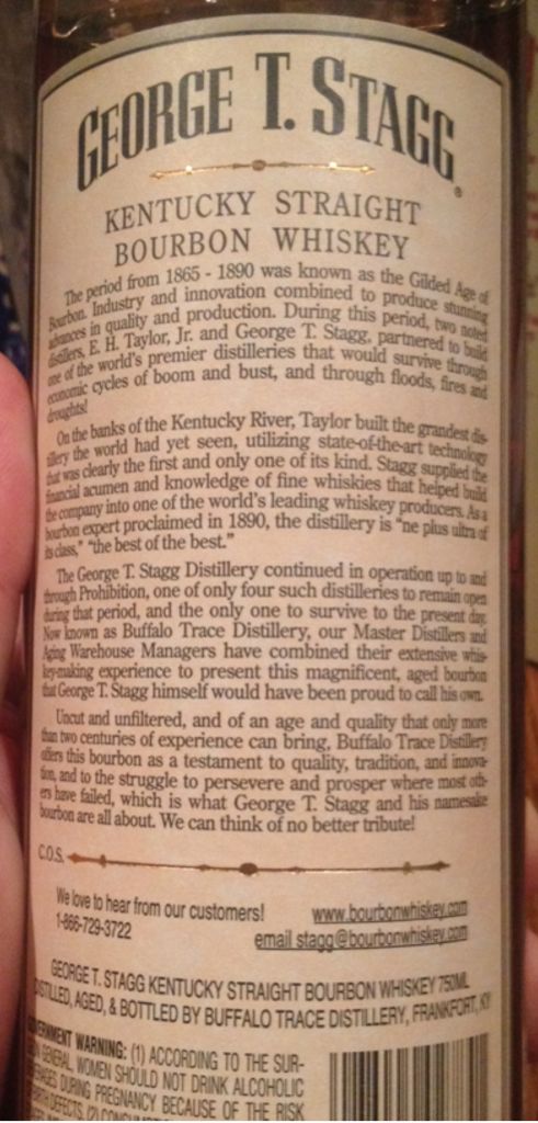 George T. Stagg Antique - Piedmont Distillers (750 mL) alcohol collectible [Barcode 851767001003] - Main Image 2