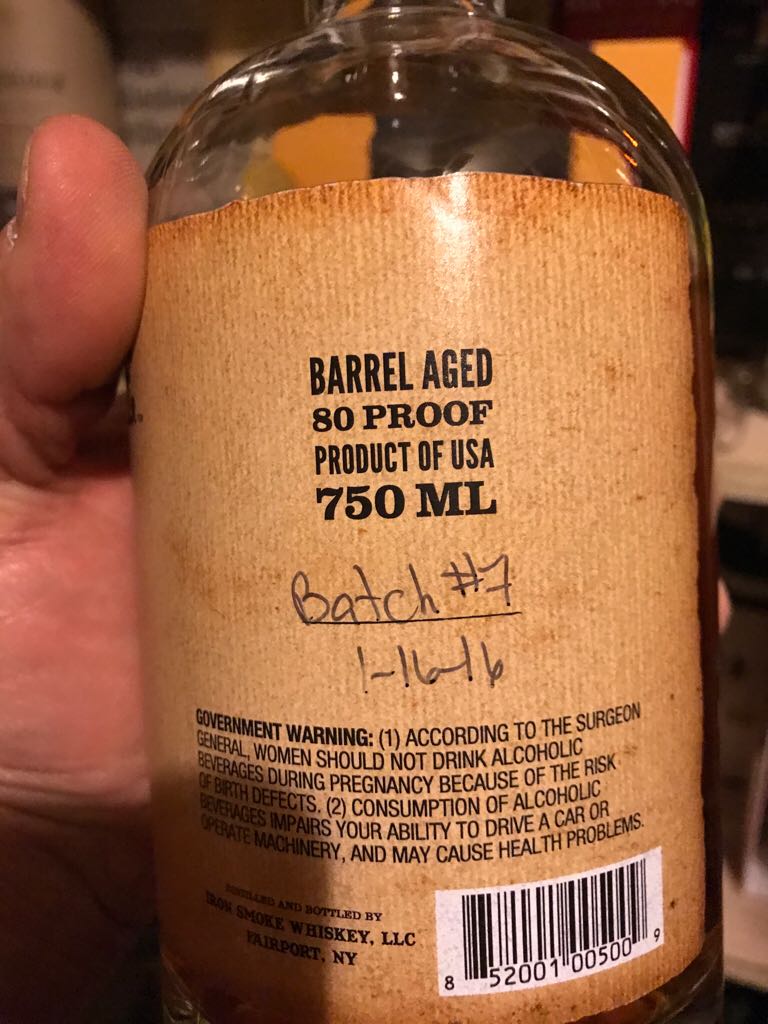 Iron Smoke Applewood Smoked - Iron Smoke Distillery (750 mL) alcohol collectible [Barcode 852001005009] - Main Image 2