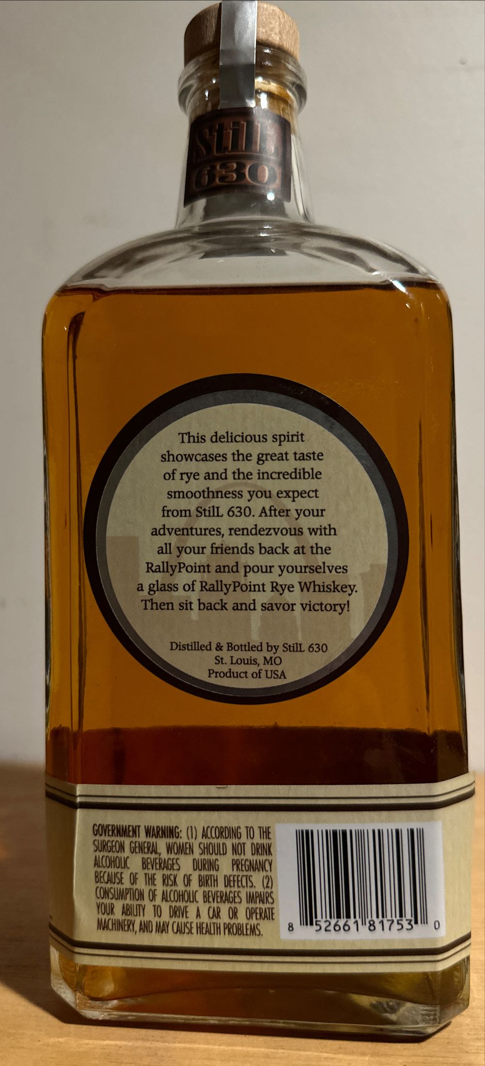 Rally Point Rye Whiskey  - Rally Point (750 mL) alcohol collectible [Barcode 852661817530] - Main Image 2