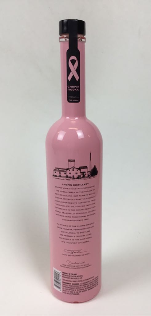 Chopin Potato Vodka  - Chopin (750 mL) alcohol collectible [Barcode 852935001153] - Main Image 2