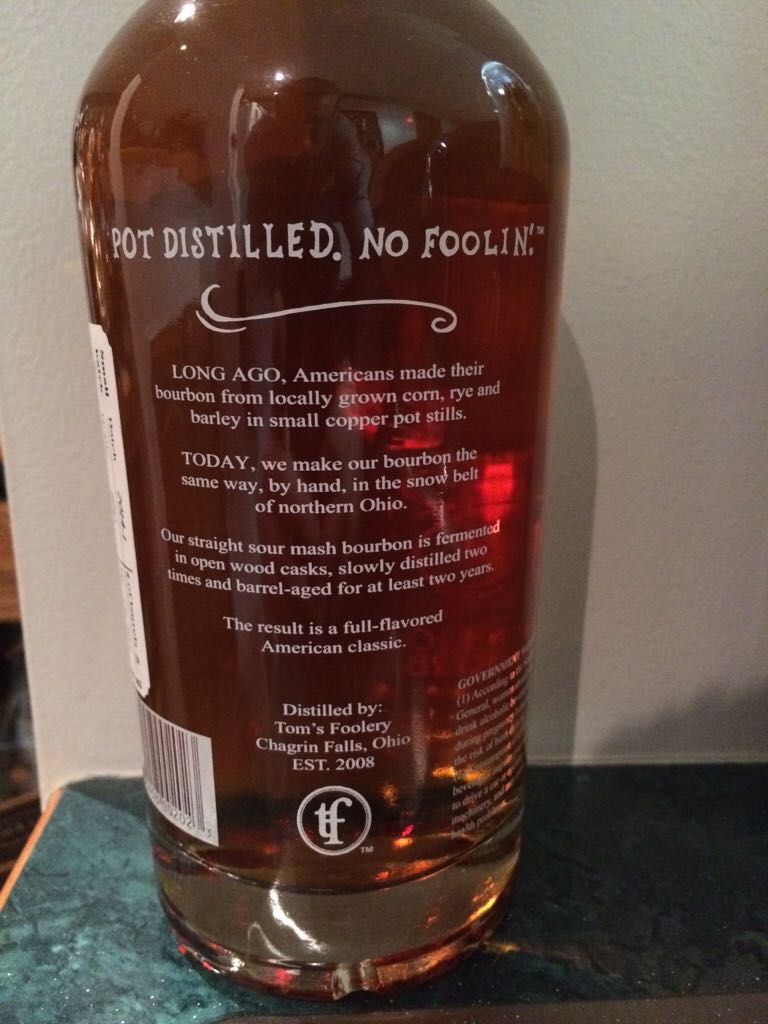 Tom’s Foolery - Tom’s Foolery (750 mL) alcohol collectible [Barcode 853458002023] - Main Image 2