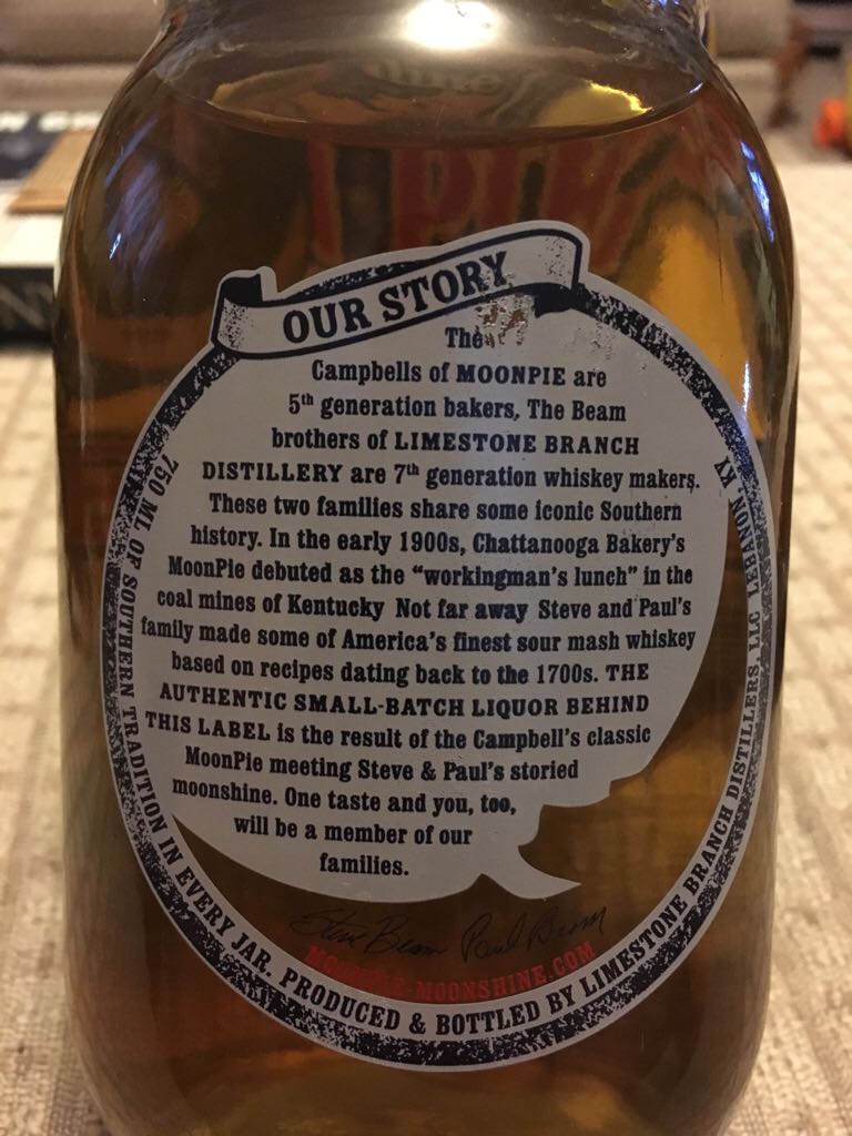 Moon Pie Moonshine - Chocolate - Limestone Branch Distillery (750 mL) alcohol collectible [Barcode 854239005004] - Main Image 2