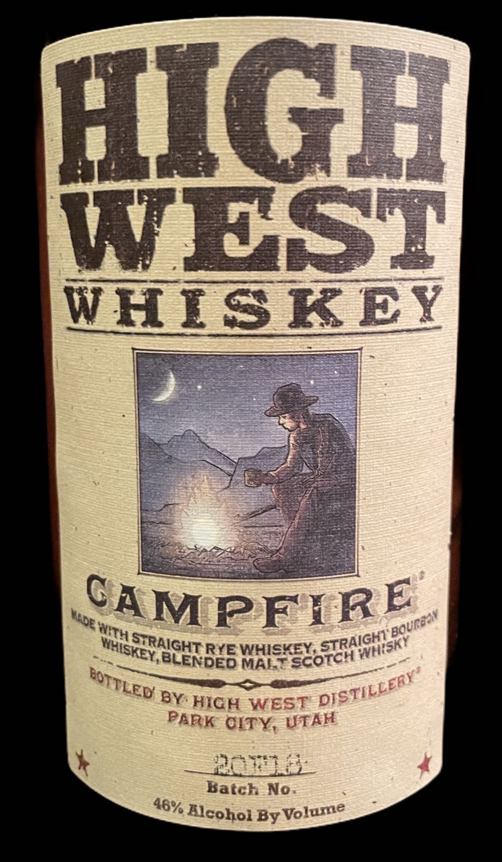 High West Whiskey - Campfire - High West Distillery (750mL) alcohol collectible [Barcode 854396005046] - Main Image 3