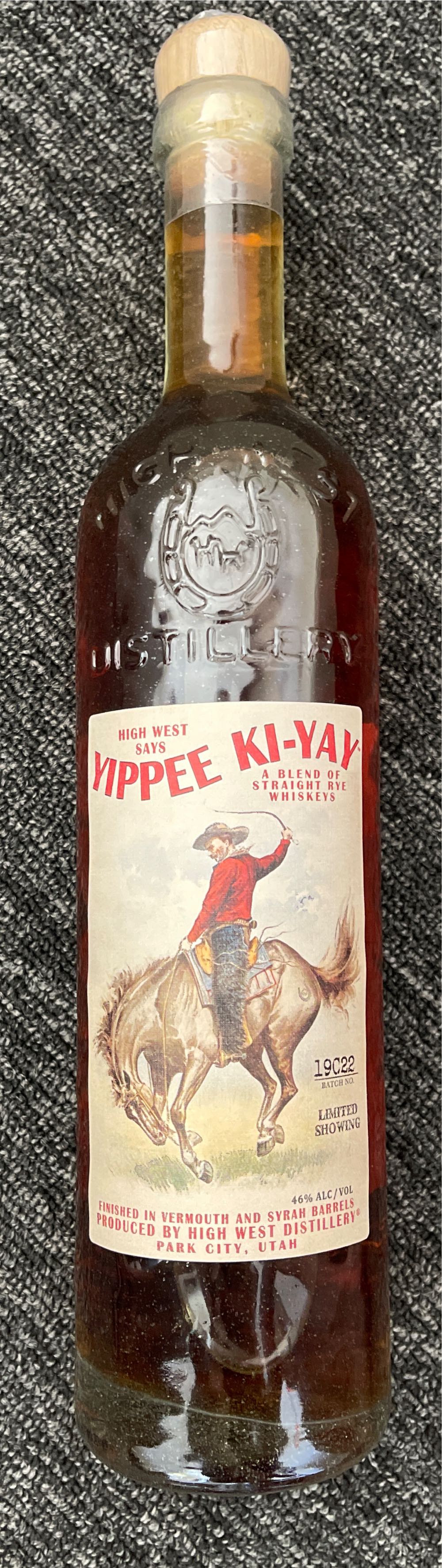 High West Yippee Ki-Yay Rye - 2019 - High West Distillery (750mL) alcohol collectible [Barcode 854396005268] - Main Image 3