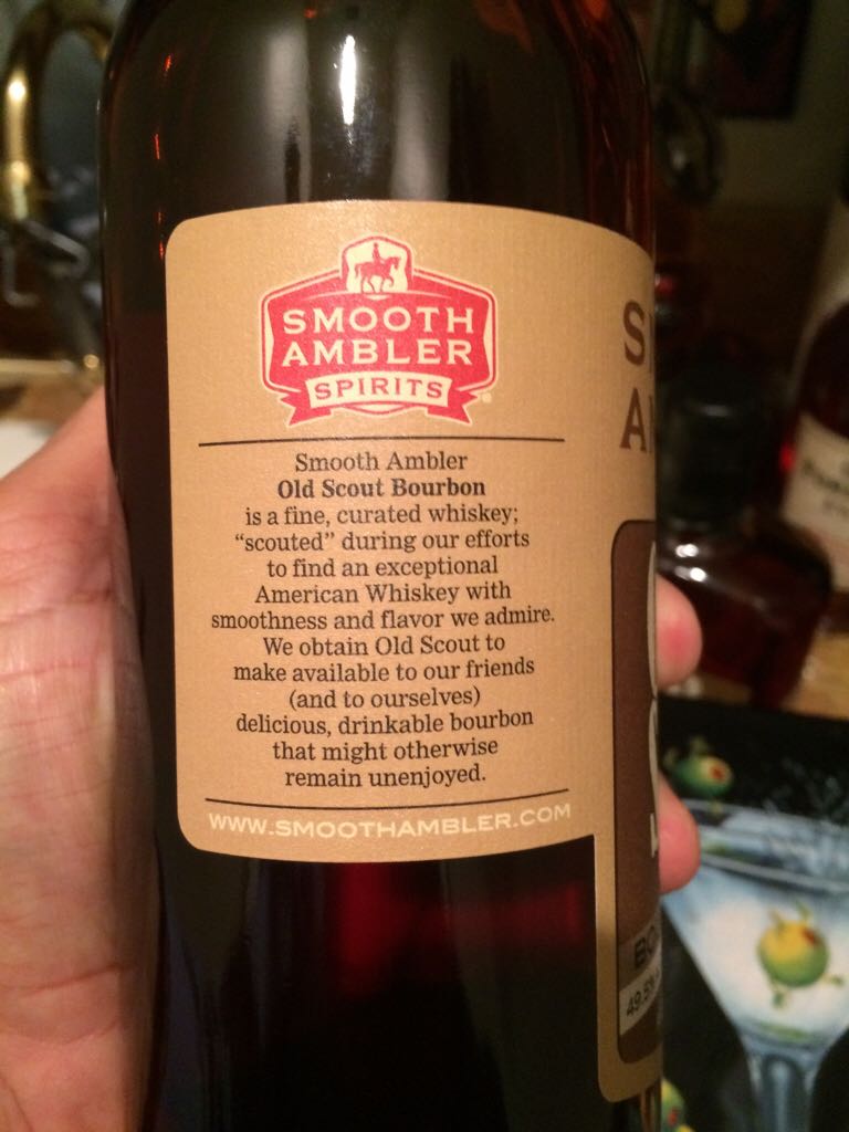 Smooth Ambler Old Scout Bourbon - Smooth Ambler Spirits Co. (750 mL) alcohol collectible [Barcode 854570002052] - Main Image 2