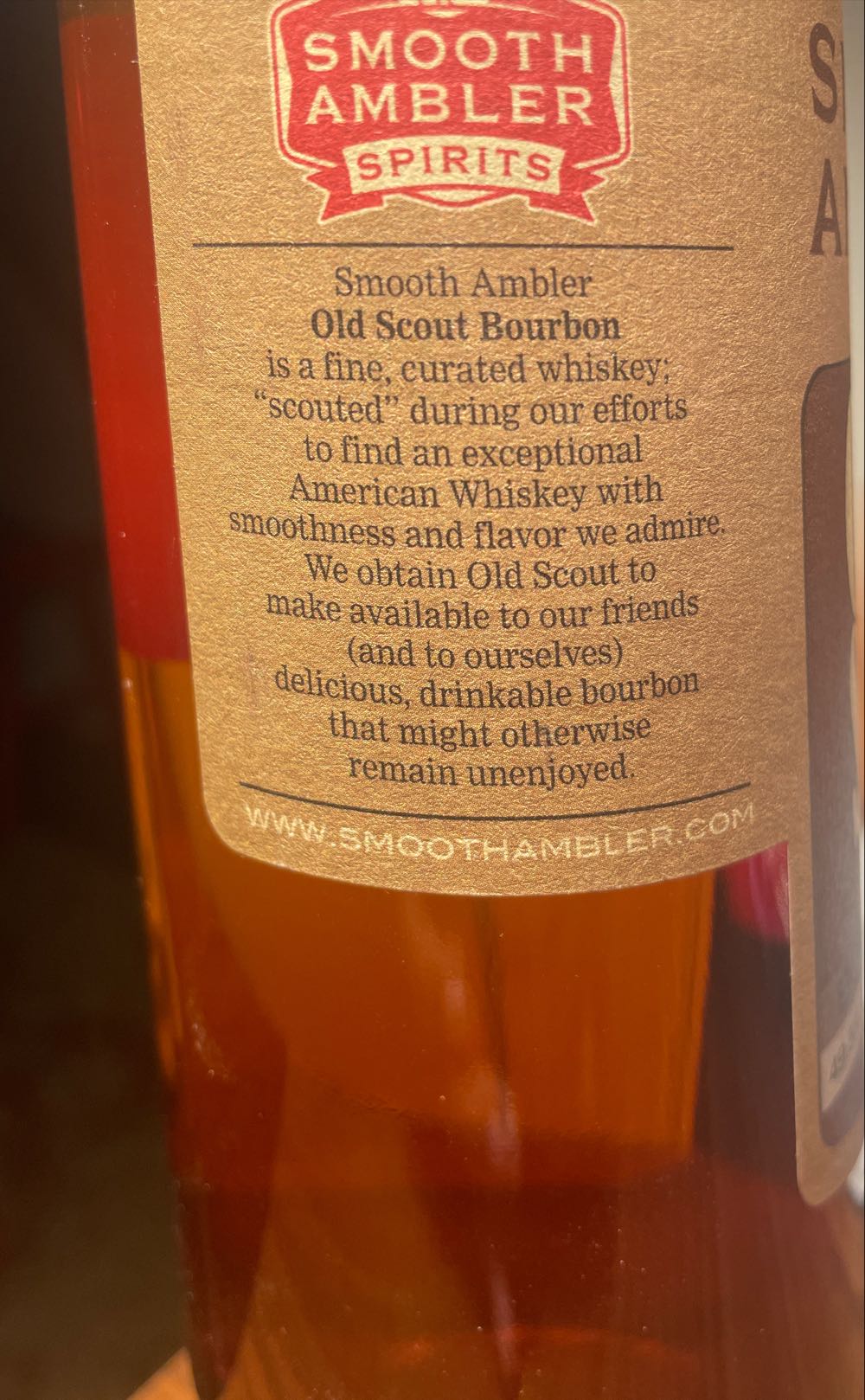 Smooth Ambler Old Scout Bourbon - Smooth Ambler Spirits Co. (750 mL) alcohol collectible [Barcode 854570002052] - Main Image 3