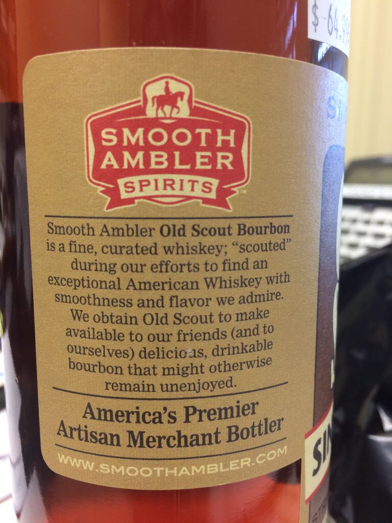 Z-Old Scout Smooth Ambler Single Barrel - Smooth Ambler (30 mL) alcohol collectible [Barcode 854570002168] - Main Image 2