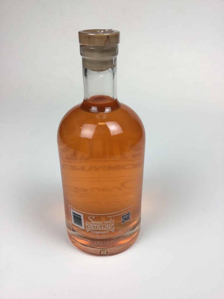 Seacrets Distilling Orange Vodka - Seacrets Distilling Company (750mL) alcohol collectible [Barcode 854883004217] - Main Image 2