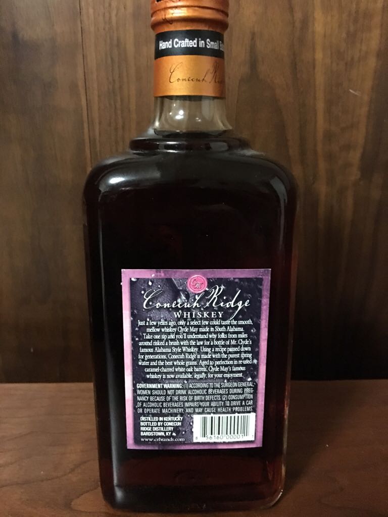 Clyde May’s Conecuh Ridge Whiskey - Conecuh Ridge Distillery (750 mL) alcohol collectible [Barcode 856160000011] - Main Image 2