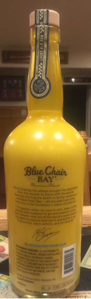 Blue Chair Bay Banana Cream Rum - Fishbowl Spirits (750 mL) alcohol collectible [Barcode 856881004275] - Main Image 2