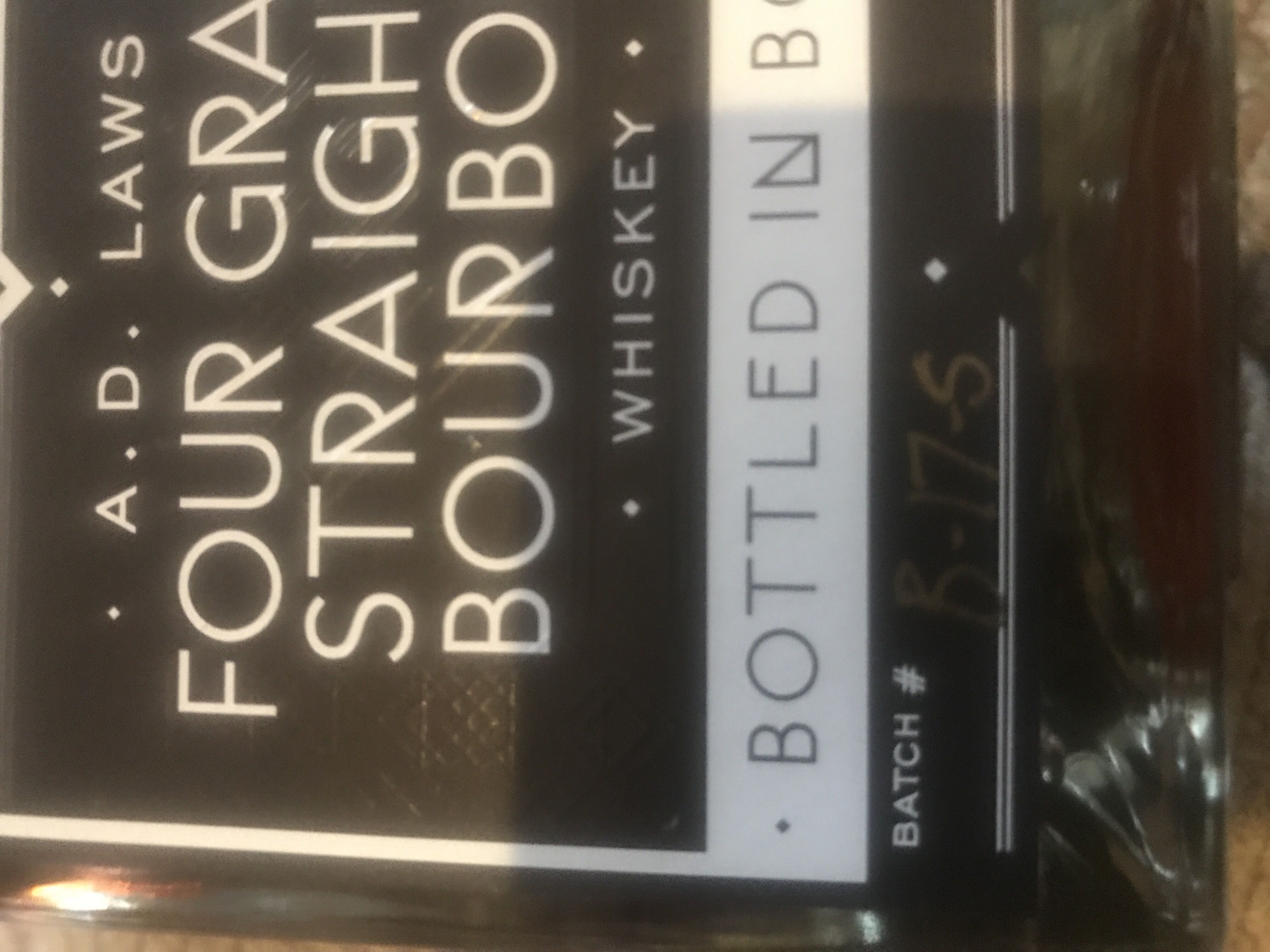 Laws Four Grain BIB - Laws Whiskey House (750 mL) alcohol collectible [Barcode 856933005069] - Main Image 2