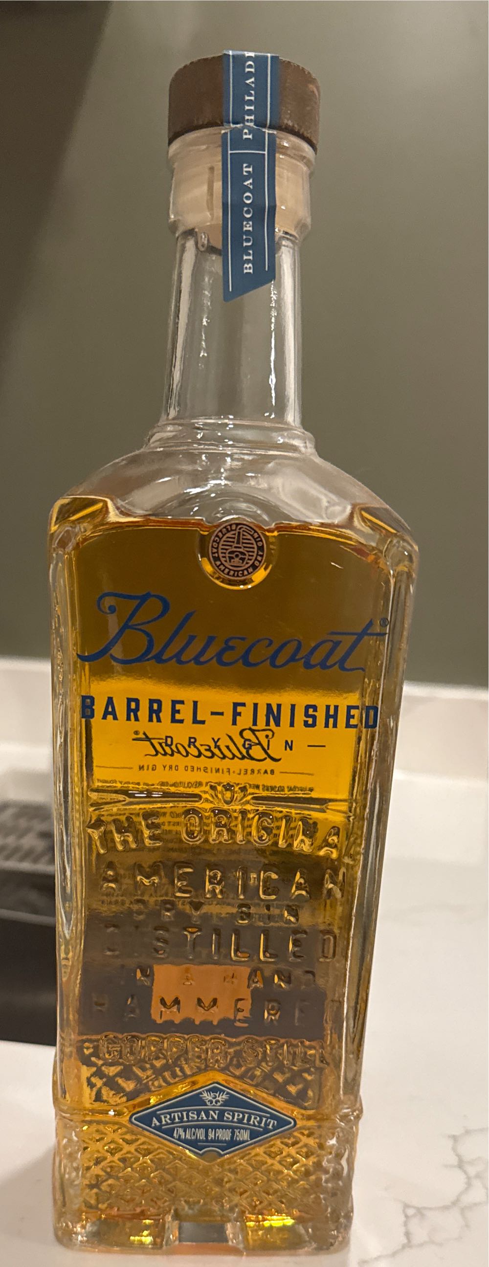 Bluecoat Barrel Reserve Gin - Bluecoat (750 mL) alcohol collectible [Barcode 858198001763] - Main Image 3