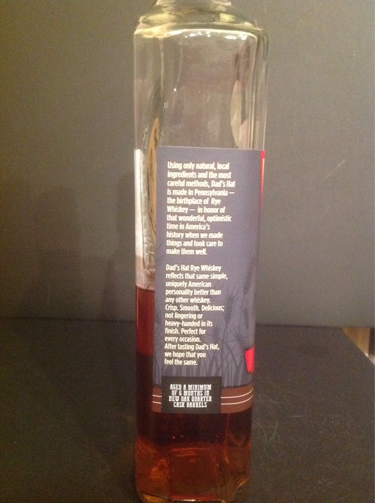 Dad’s Hat - Grundy Mill (750 mL) alcohol collectible [Barcode 858588003018] - Main Image 2