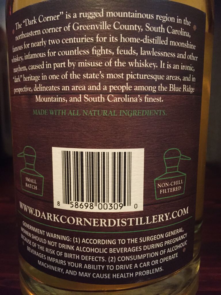 Apple-achian shine - Dark Corner Distillery (750 mL) alcohol collectible [Barcode 858698003090] - Main Image 2