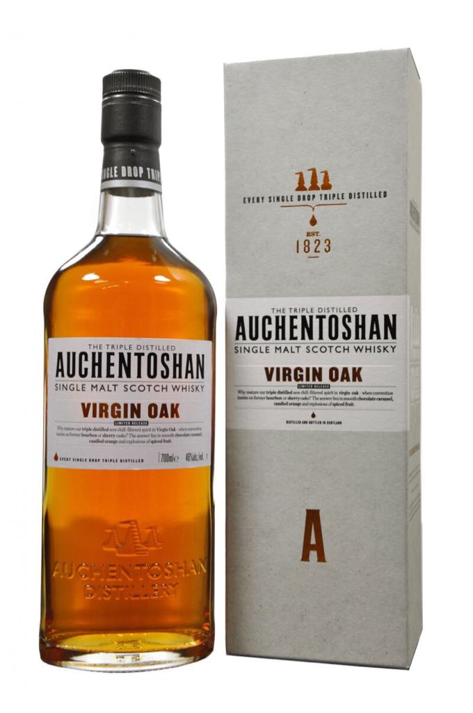 Auchentoshan Virgin Oak - Auchentoshan (750 mL) alcohol collectible [Barcode 859141004107] - Main Image 1