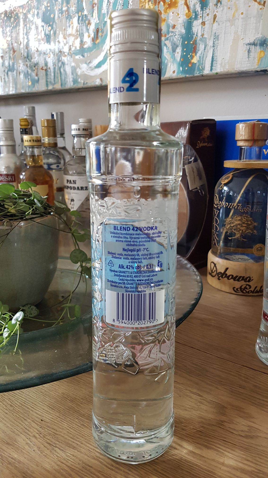 Blend 42 Premium Blended Vodka 500ml 42 % Vol. - Granette & Starorežná (500mL) alcohol collectible [Barcode 8594000202790] - Main Image 2