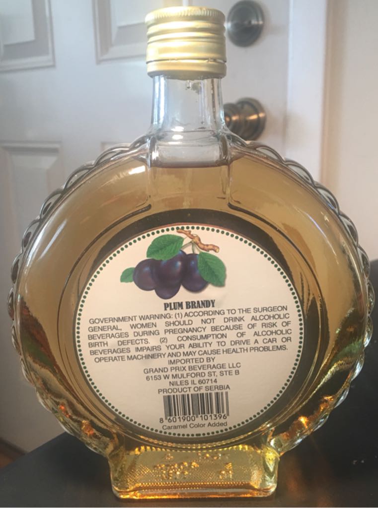 Zagreb Sljivovica - Croatia (40 mL) alcohol collectible [Barcode 8601900101396] - Main Image 2