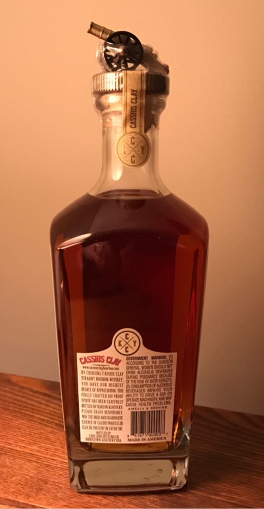 Cassius Clay - Cary King (750 mL) alcohol collectible [Barcode 861871000007] - Main Image 2