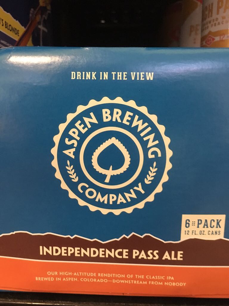 Independence Pass Ale - Aspen Brewing Company alcohol collectible [Barcode 862247000225] - Main Image 1