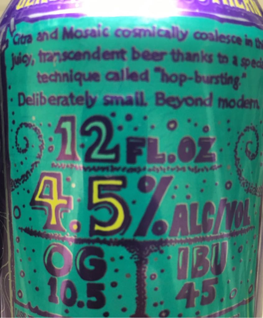 Meta Modern - Oasis Texas Brewing Co (12 fl. oz.) alcohol collectible [Barcode 865071000041] - Main Image 2