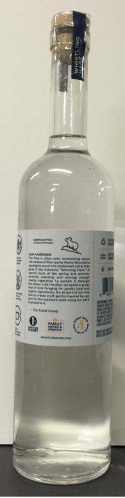 Whistling Hare Blue Corn Vodka - Whistling Hare Distillery (750mL) alcohol collectible [Barcode 865912000100] - Main Image 2