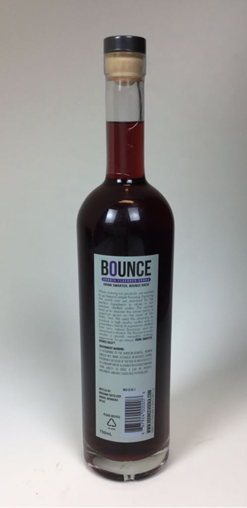 Bounce Aronia Flavored Vodka - Brickway Distillery (750mL) alcohol collectible [Barcode 867924000208] - Main Image 2